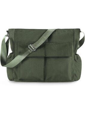 Vintage Canvas Crossbody Messenger Bag - Large Tote for Men & Women